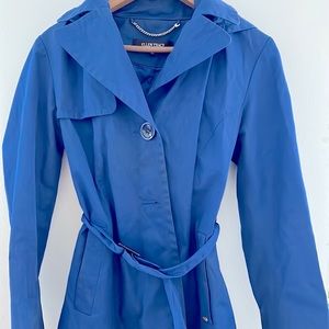 Ellen Tracy Rain jacket in Cobalt Blue
